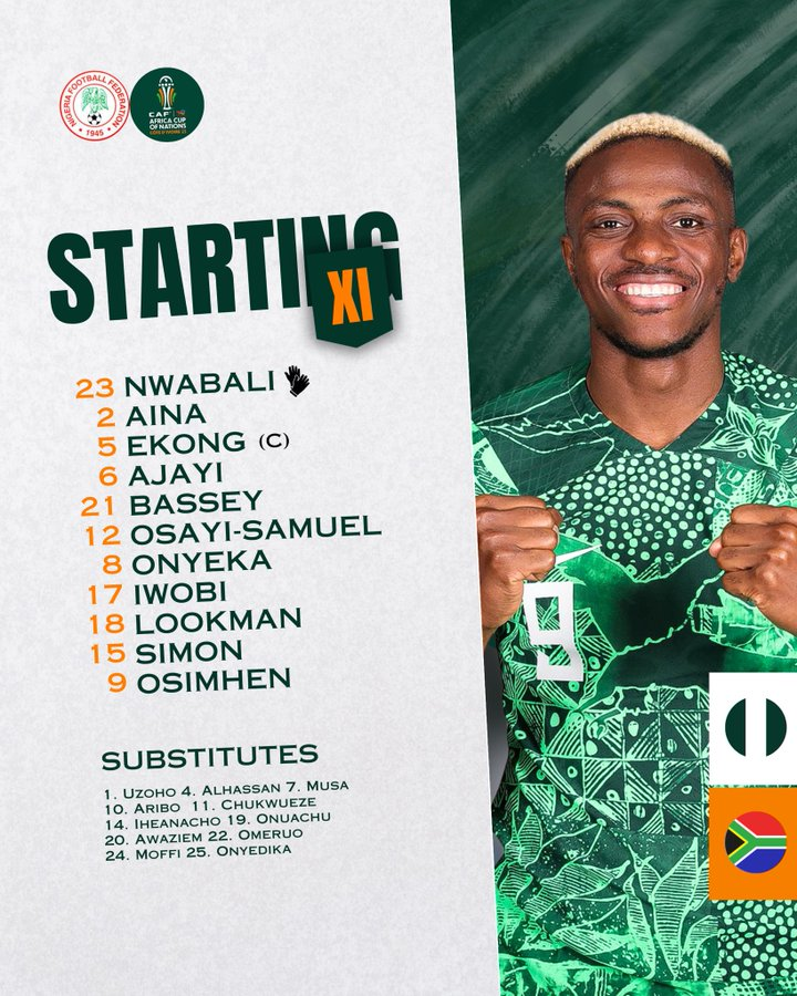 Peseiro Makes Key Adjustment in Starting Lineup Before Nigeria vs South Africa AFCON 2023 Fixture 47 image 223
