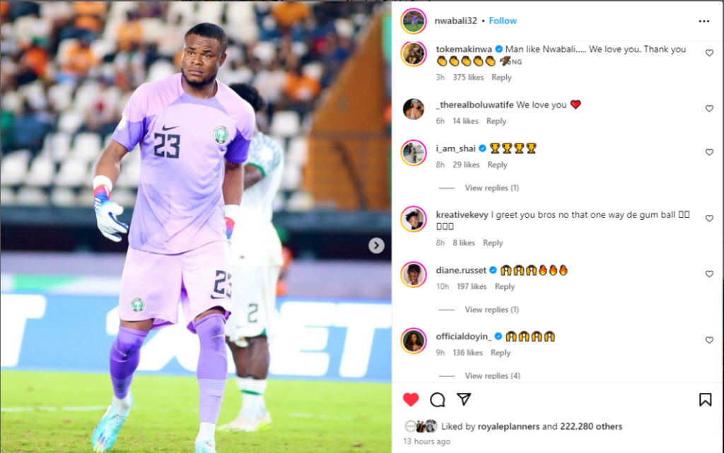 AFCON 2023: Nigerian Celebrities React to Nwabali's Performance Against South Africa 48 image 274