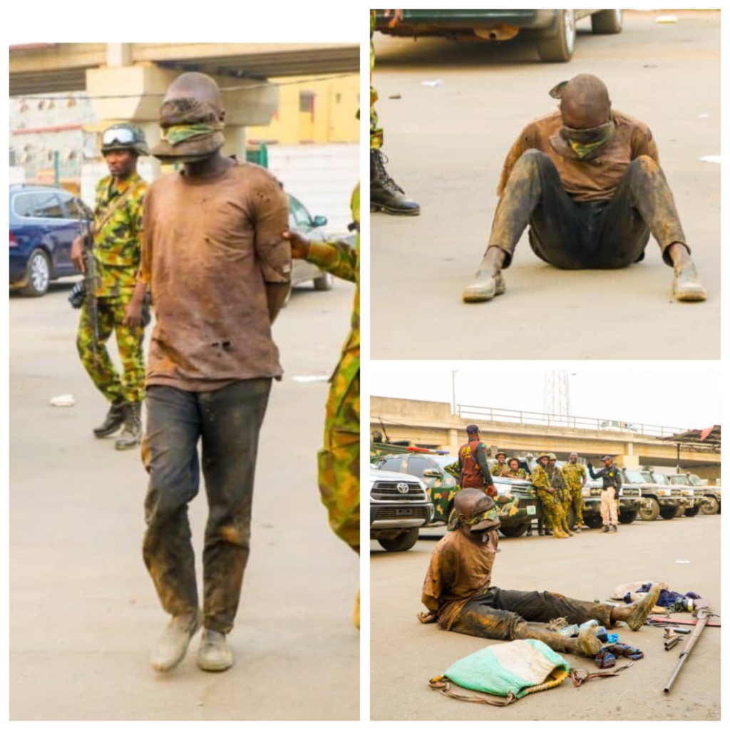 Nigerian Army apprehends suspected kidnapper, Salisu Dangani, following a gun battle in Ekiti.
