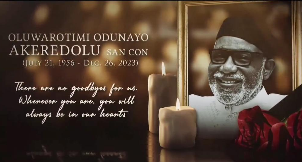 Burial Arrangements Commence For Former Governor Akeredolu
