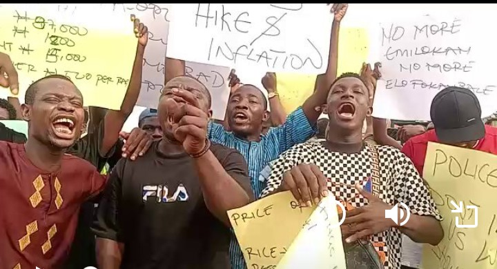 Ibadan Youths Take To The Streets In Protest Against Food Inflation And Insecurity