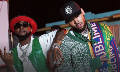 Chris Brown Presents Davido With Expensive Diamond Pendant As Gift