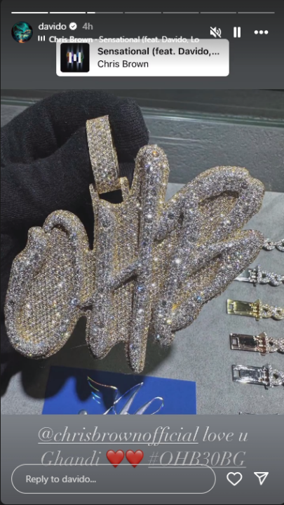 Chris Brown Presents Davido with Expensive Diamond Pendant as Gift 47 image 796
