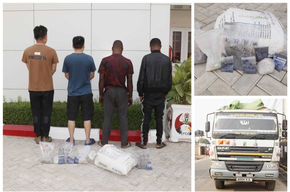 Two Chinese Nationals Arrested for Illegal Mining in Kwara