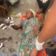 Jubilation As Woman Gives Birth At Lagos Bus Stop, Captured In Photos