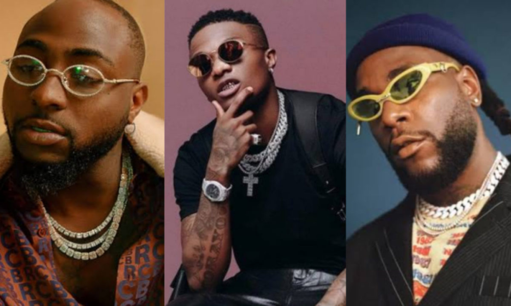 Wizkid, Davido, Burna Boy Top nominations list for 2024 Africa Arts Entertainments Awards