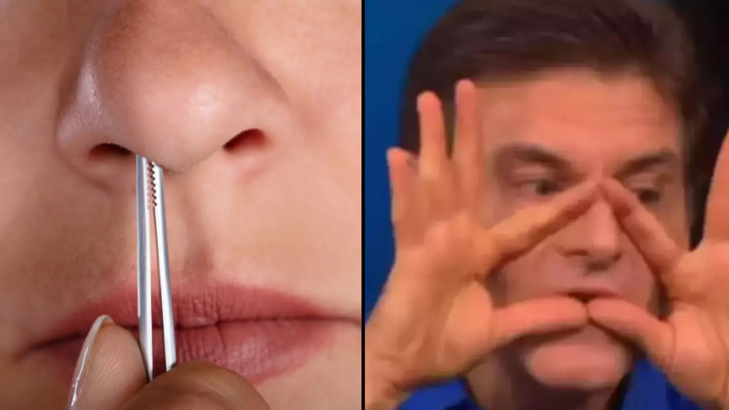 Doctor advises against plucking nose hair to avoid the 'triangle of death' risk