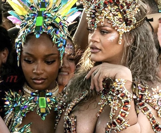 Check Out The Trending Video Of Ayra Starr And Rihanna At The Crop Over Festival In Barbados