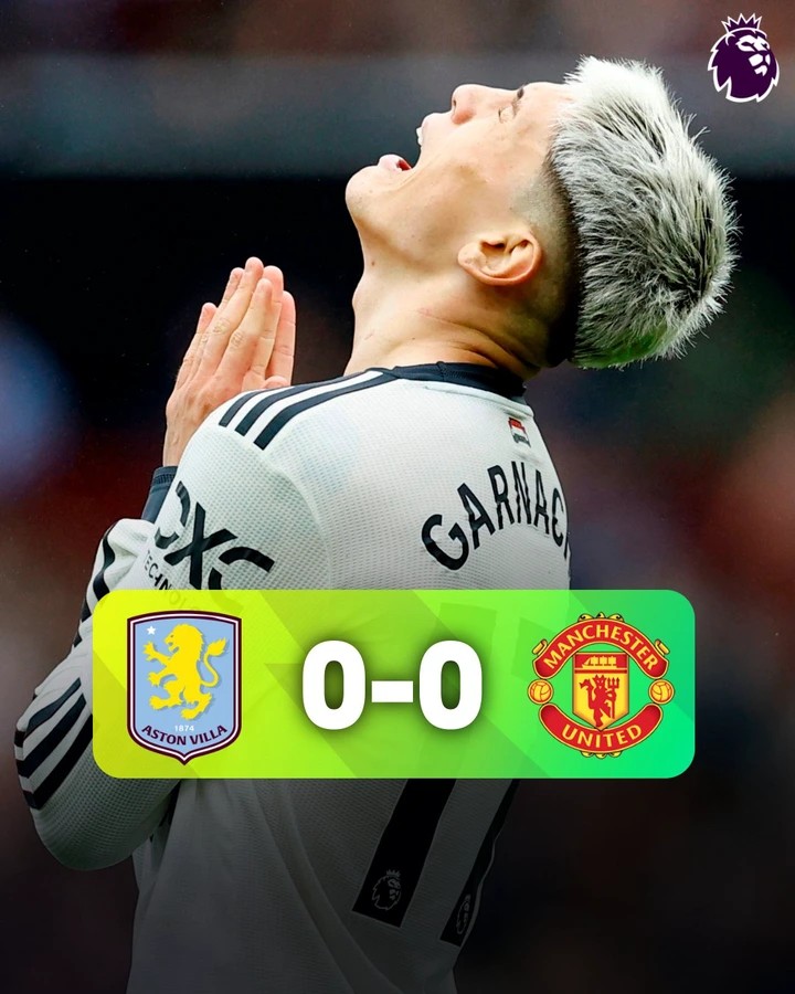 Updated EPL Standings After Aston Villa and Manchester United End in Goalless Draw at Villa Park