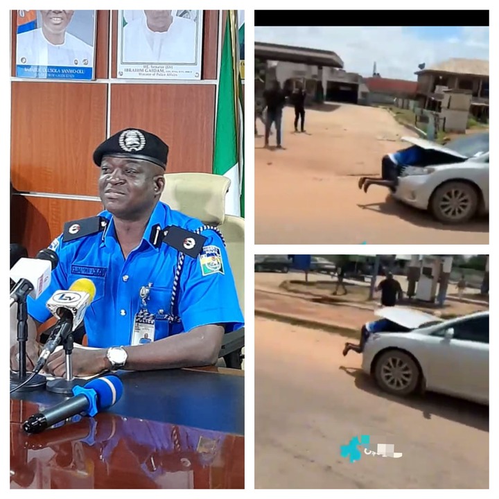 Nigerian Police Spokesperson Responds to Video of Officers Seen Carrying Man on Car Bonnet