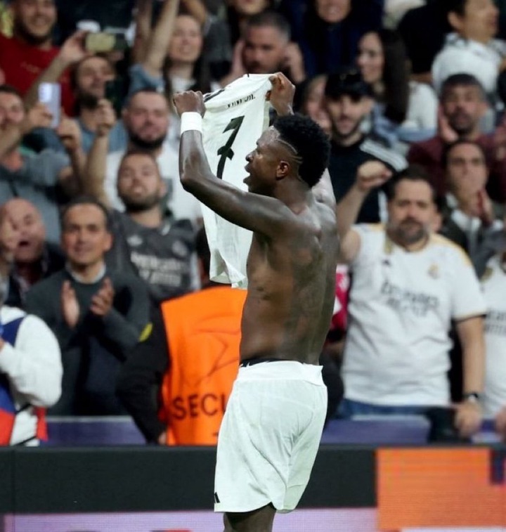 Vinicius Jr Honors Cristiano Ronaldo by Recreating Iconic Shirt Celebration After Scoring UCL Hat-Trick