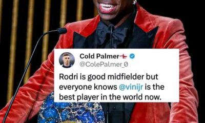 &Quot;Cole Palmer: While Rodri Is A Strong Midfielder, Vinicius Is The World'S Top Player.&Quot;