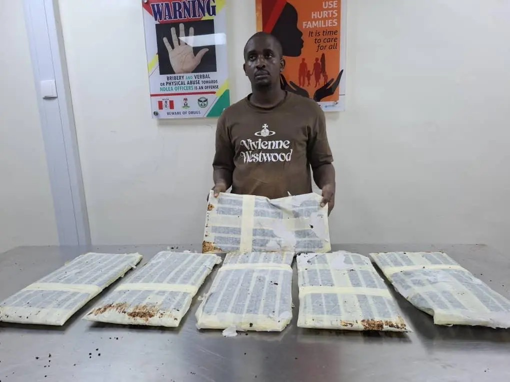 Returnee from Thailand Arrested at Lagos Airport with Heroin Worth N3.1 Billion