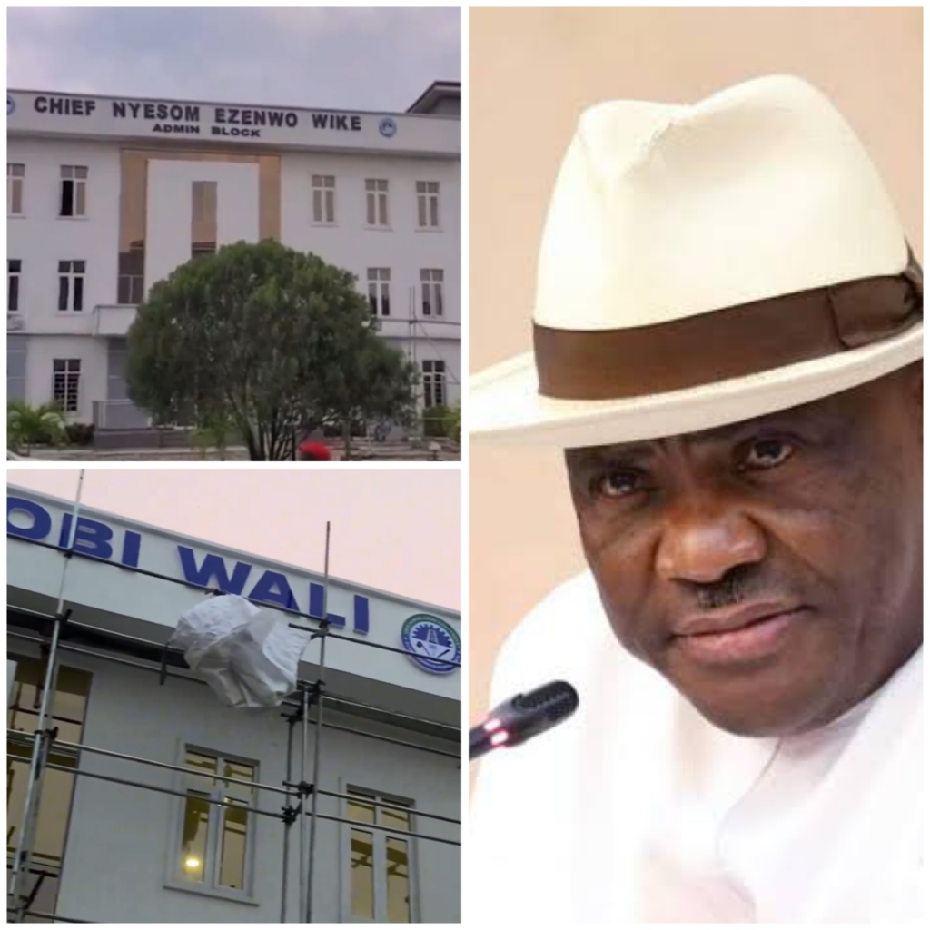 Rivers LG Chairman Takes Down Wike’s Name from Council Building (Video)