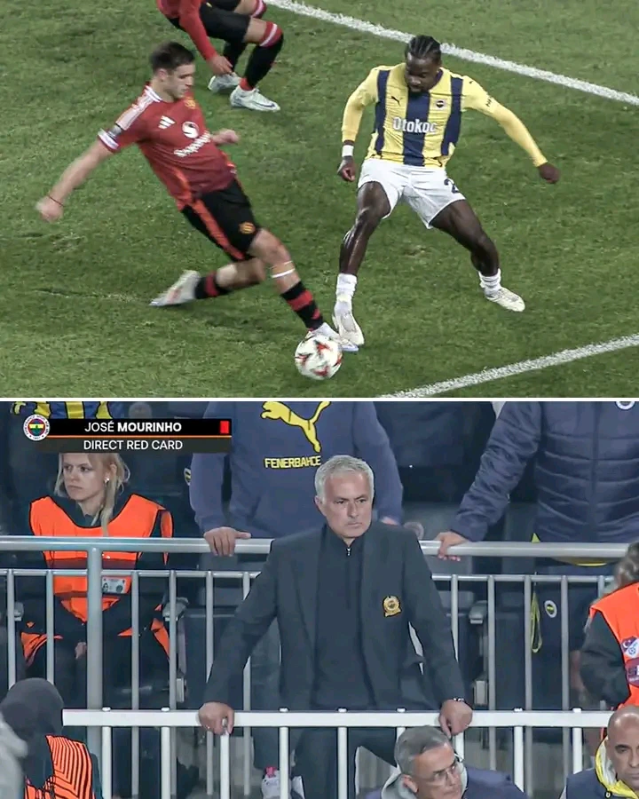 UEL: Jose Mourinho Discloses Referee’s Remarks After Red Card Incident During Fenerbahçe's 1-1 Draw