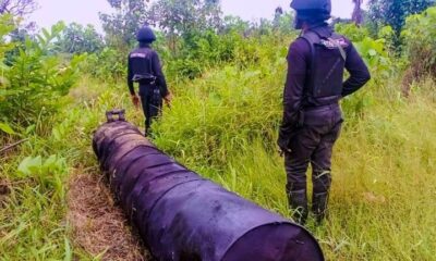 Breaking: Nscdc Conducts Raid On Illegal Refinery In Rivers, Arrests Two And Dismantles Bunkering Site