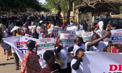 Breaking: Major Protest In Abuja Over Fuel Shortages, Rising Food Prices, And Economic Hardship.