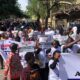 Breaking: Major Protest In Abuja Over Fuel Shortages, Rising Food Prices, And Economic Hardship.