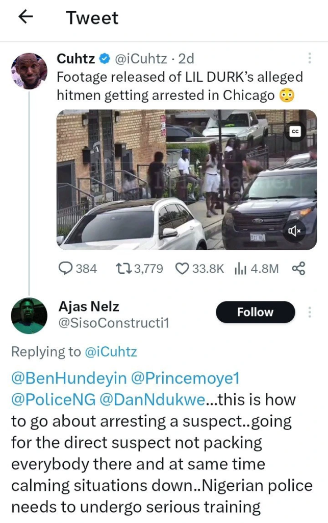 Lagos PPRO Responds to Video of Foreign Police Officers Arresting Suspect in Casual Jeans