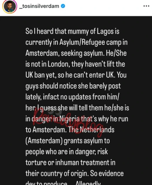Bobrisky Allegedly Seeks Asylum, Residing in a Refugee Camp in Amsterdam 47 Bobrisky Allegedly Seeks Asylum, Residing in a Refugee Camp in Amsterdam