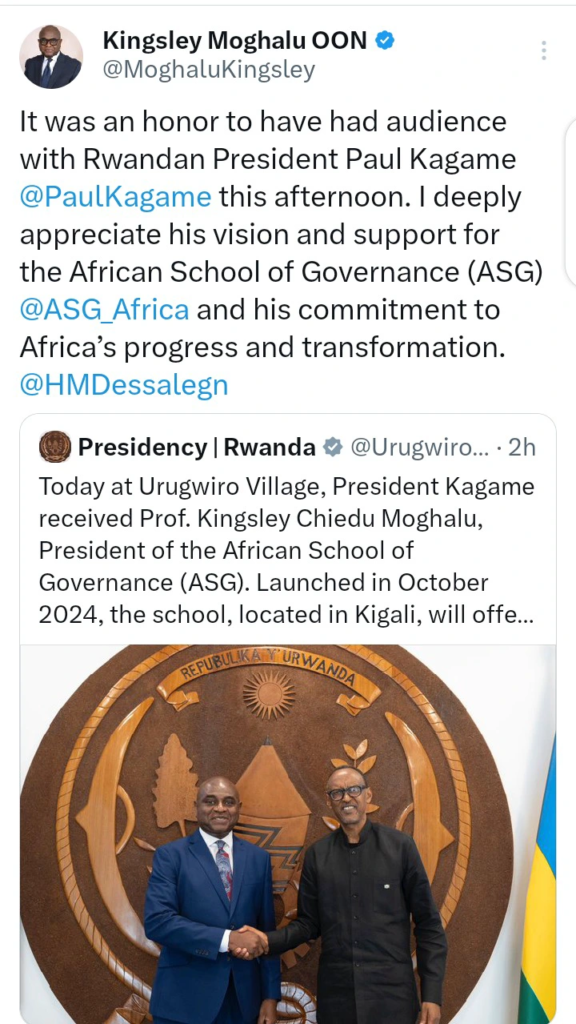 Kingsley Moghalu Shares His Reaction After Meeting with Rwanda's President Paul Kagame 47 Kingsley Moghalu Shares His Reaction After Meeting with Rwanda's President Paul Kagame