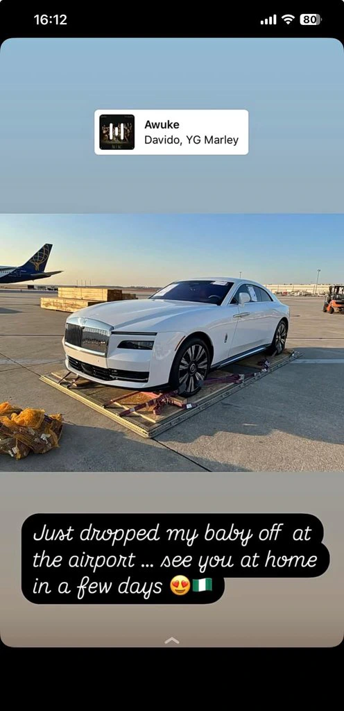 Davido Imports 2025 Rolls-Royce Spectre and Tesla Cybertruck to Nigeria