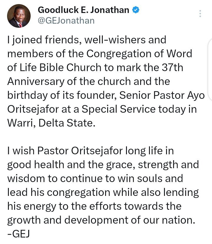 New Photos of Obasanjo and Goodluck Jonathan at Pastor Ayo Oritsejafor’s Birthday Spark Reactions