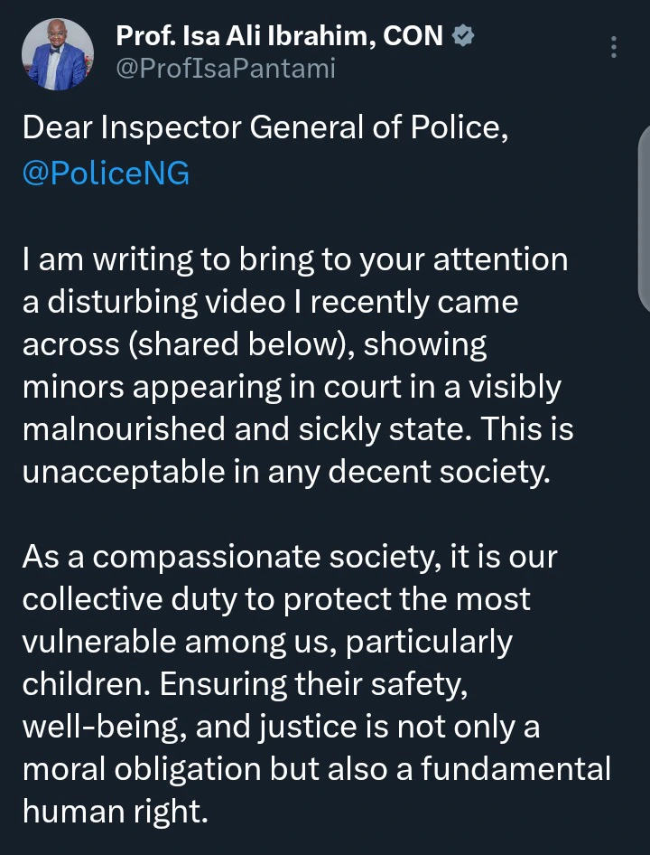 Isa Pantami's Message to IGP After Minors Collapse in Court Sparks Reactions