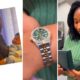 Actor Williams Uchemba Surprises Wife With Rolex Watch As Push Present After Welcoming Second Child, Ethan (Photos).