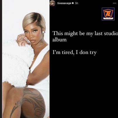 Tiwa Savage Shares Plans for Her Music Retirement