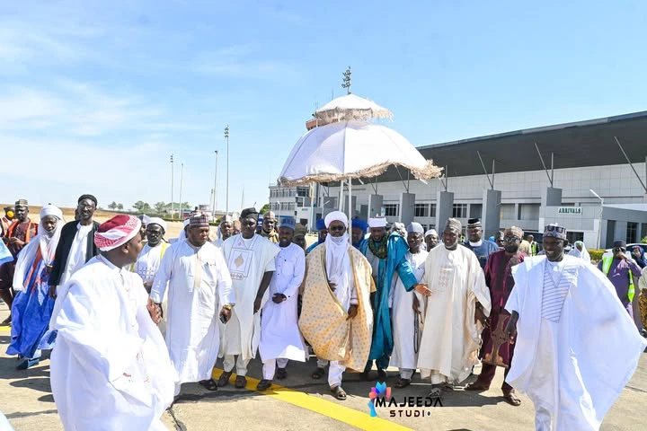 Emir Sanusi Lamido Visits Jos, Plateau State, for Meetings with Emir of Wase and Gbong Gwom Jos (Photos)