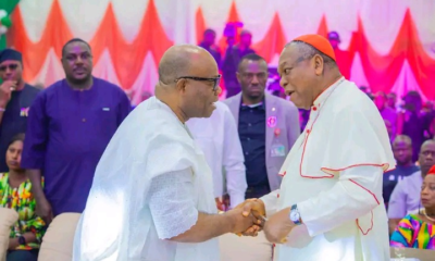 Senate President Godswill Akpabio Joins John Cardinal Onaiyekan At Police Force Christmas Carol In Abuja