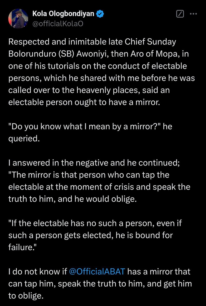 Kola Ologbondiyan Questions If Tinubu Has Anyone to Hold Him Accountable