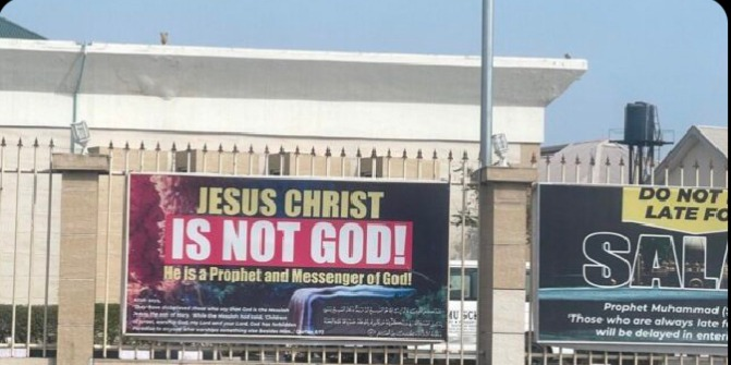 Imam Explains Reason For Displaying 'Jesus Christ Is Not God' Banner At Lekki Mosque