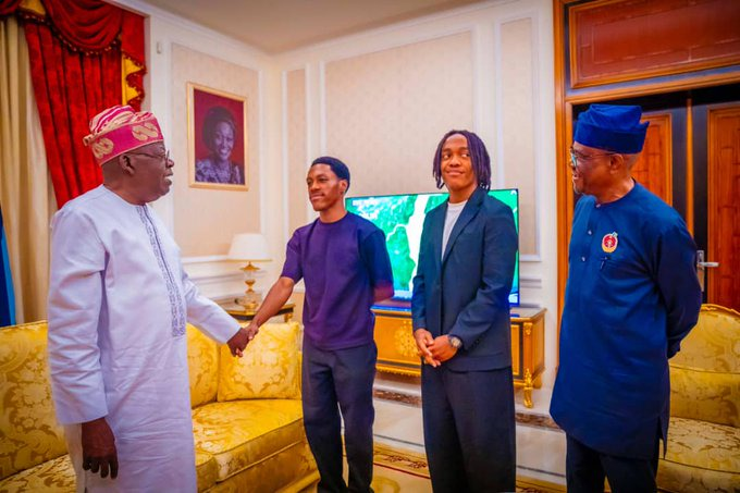 Mixed Reactions As Nyesom Wike And Sons Visit President Bola Tinubu For Christmas In Lagos