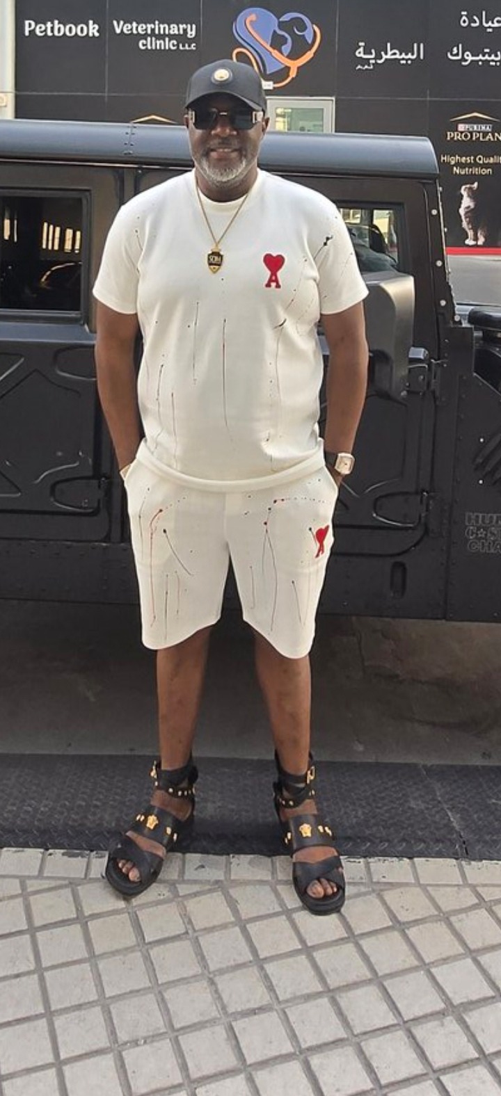 Senator Dino Melaye Sparks Reactions with HUMVEE Photo in Dubai Senator Dino Melaye Sparks Reactions with HUMVEE Photo in Dubai