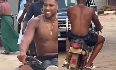 Anthony Joshua Captured On A Thrilling Motorcycle Ride Ahead Of His Much-Awaited Fight