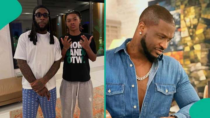 Burna Boy Links Up With Peter Okoye’s Son, Cameron – Fans React To His ‘Gangster’ Vibe