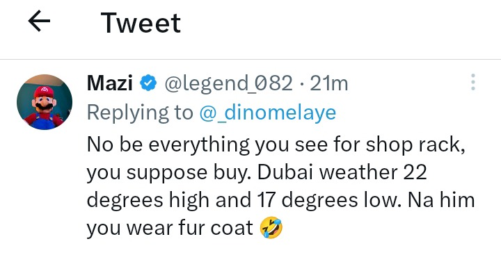 Senator Dino Melaye Sparks Reactions with 'Wolf Jacket' Video from Dubai