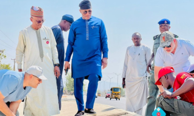 Atiku’s Son Inspects Major Flyover Project in Yola [Photos]