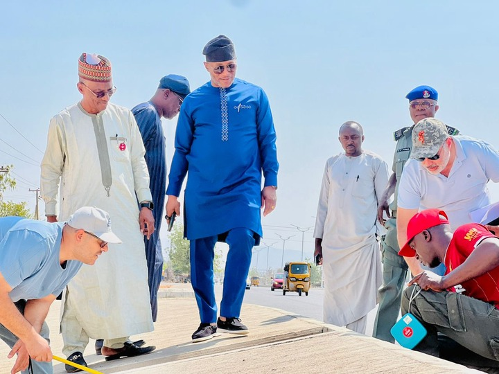 Atiku’s Son Inspects Major Flyover Project in Yola [Photos]