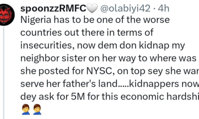Unilorin Graduates Kidnapped En Route to NYSC Camp, N5m Ransom Demanded Per Victim