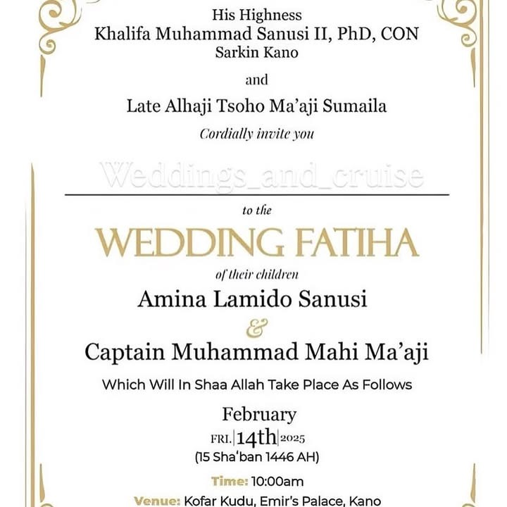Princess Amina Sanusi to Wed in Grand Ceremony, Celebrating Love and Royal Tradition