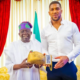 Anthony Joshua Pays A Visit To Tinubu, Presents Gift In Tribute To 'Great Asiwaju Jagaban' (Photos)