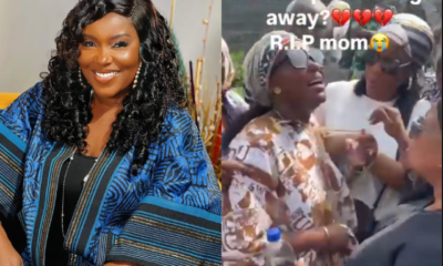 Actress Biola Bayo Breaks Down In Tears At Mother’s Burial