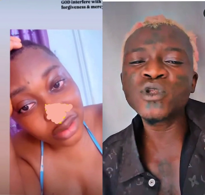 Portable's Second Wife, Omobolarinde, Seen in Tears Begging for Forgiveness