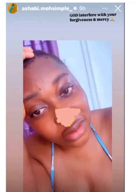 Portable's Second Wife, Omobolarinde, Seen in Tears Begging for Forgiveness