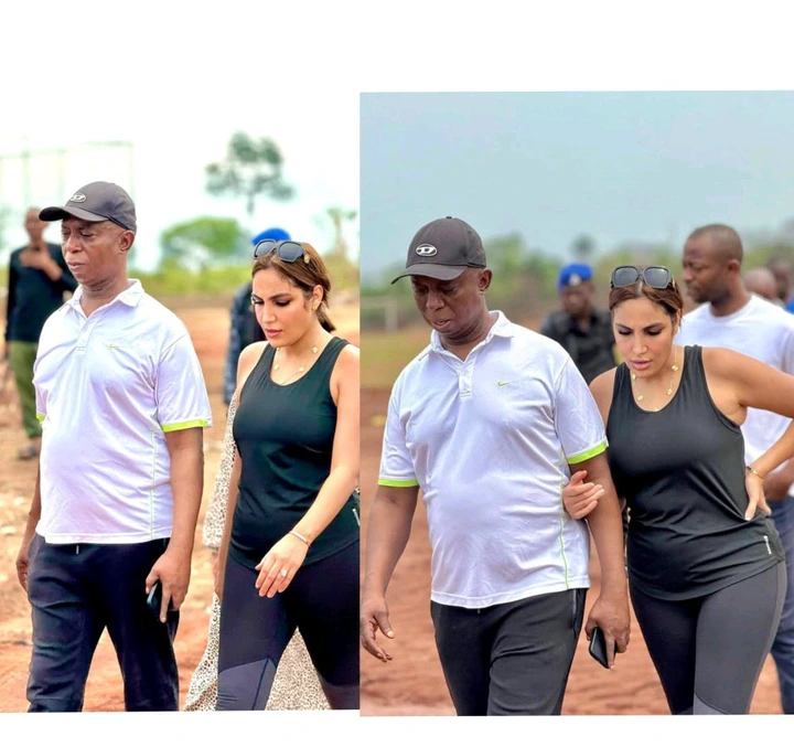 Ned Nwoko and Wife Laila Spotted Inspecting Private Properties Amid Reconciliation