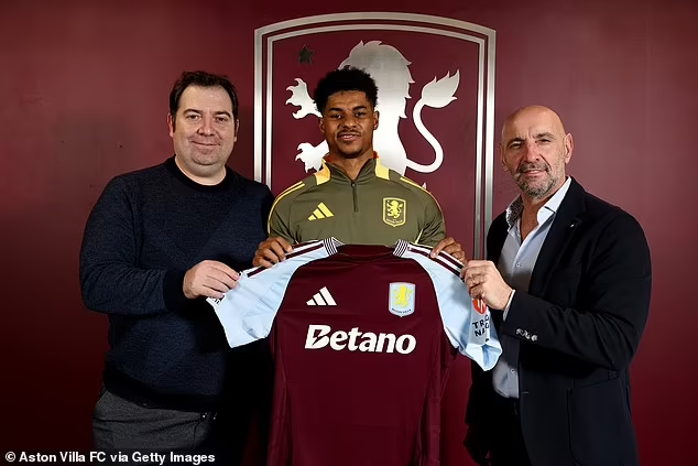 Marcus Rashford Joins Aston Villa On Loan From Manchester United