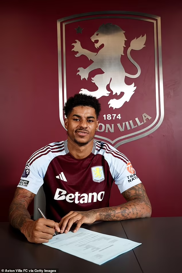 Marcus Rashford Joins Aston Villa on Loan from Manchester United
